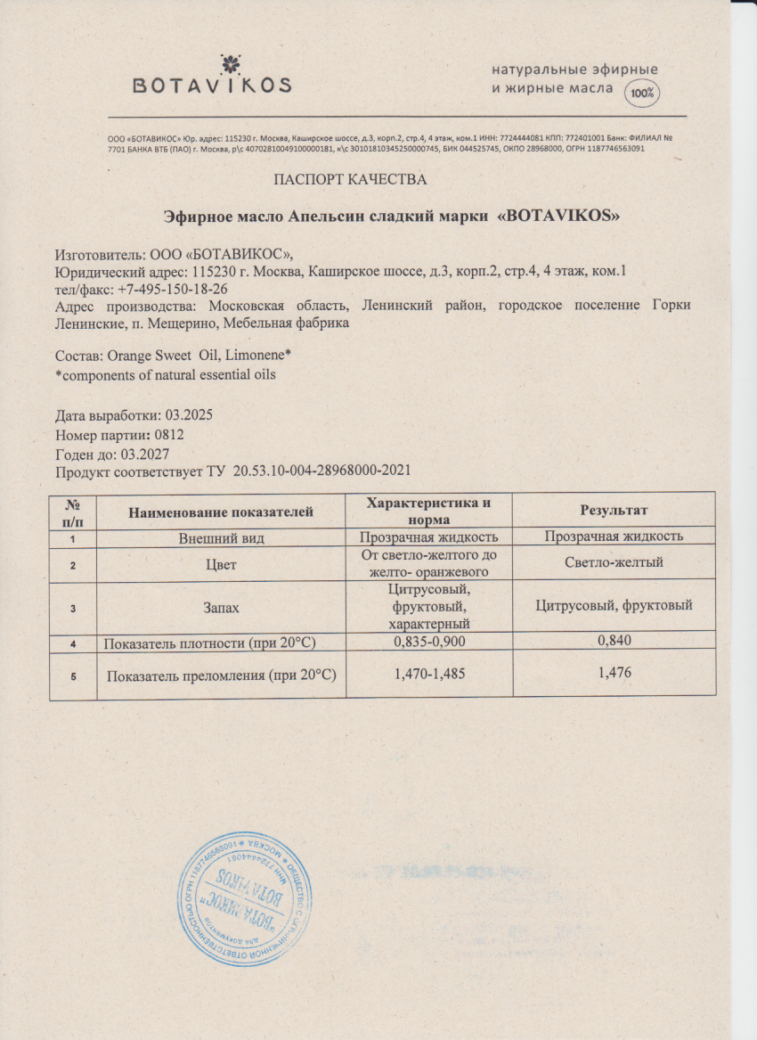 Паспорт №032025